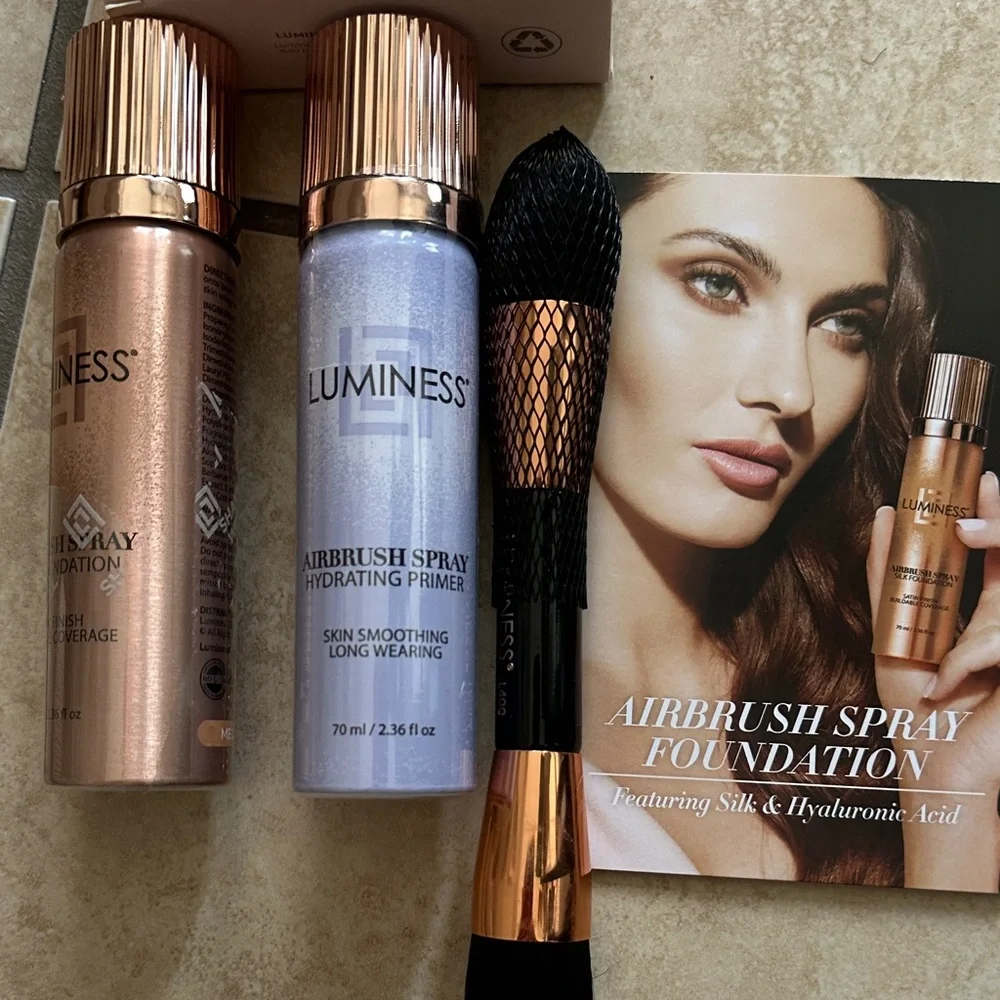 Luminess Airbrush Spray Foundation Set - Gold and Silver